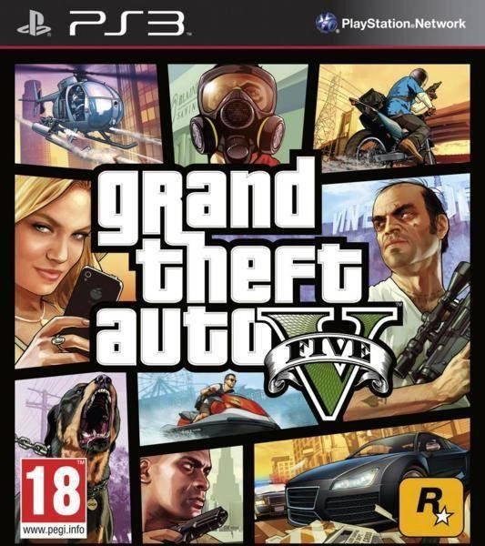 Grand Theft Auto V  GTA V  Steelbook Edition Playstation 3 PS3 (használt)
