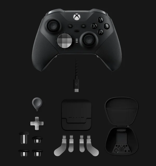Microsoft Xbox Elite Series 2 vezeték nélküli kontroller (fekete) használt