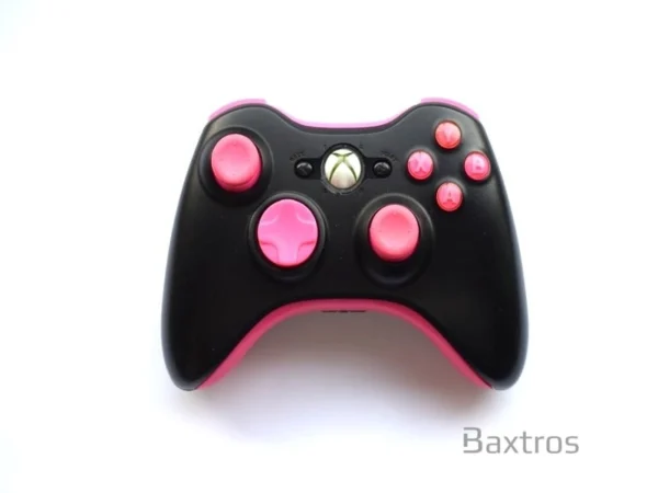 Xbox 360 Wireless Controller Pink-Black (vezeték nélküli kontroller)  (használt)