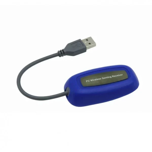 Xbox 360 Vezeték nélküli kontroller (Kék) + Vezeték nélküli adapter (használt)
