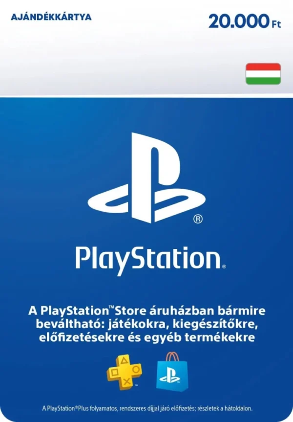 PlayStation Store - feltöltő kártya 20000 Ft - HU Digitális