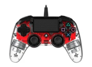 Nacon vezetékes kontroller halványpiros színben (PS4)