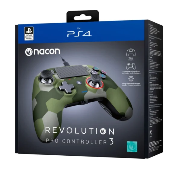 PS4OFPADRPC3GREEN.webp Nacon Revolution Pro kontroller 3.0 -Terepmintás (PS4)
