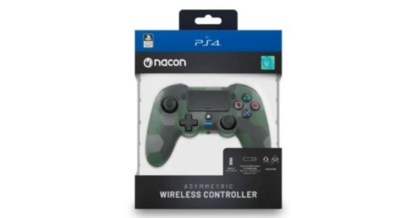 Aszimmetrikus vezeték nélküli kontroller camo zöld színben (PS4)