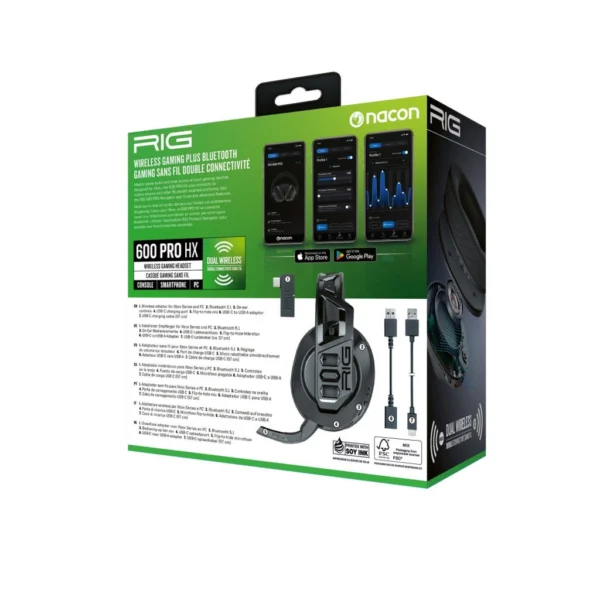 Nacon RIG 600 PRO HX Gaming Headset fekete (XBO/XBX) fejhallgató
