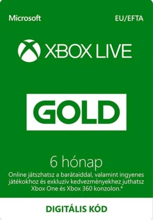 Live Gold 6 hó Card (XBO)