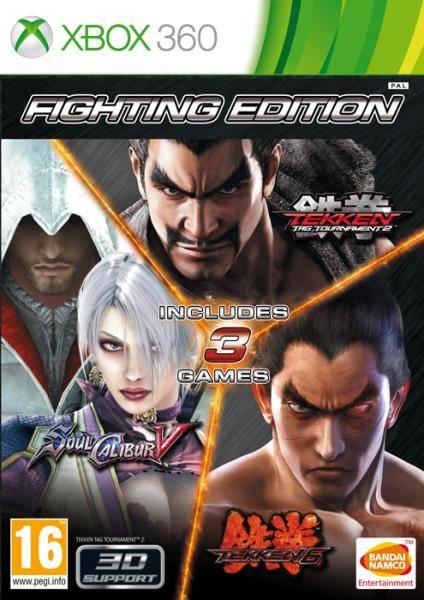 Fighting Edition: Tekken Tag Tournamament 2 + Soul Calibur V + Tekken 6 Xbox 360 (használt)