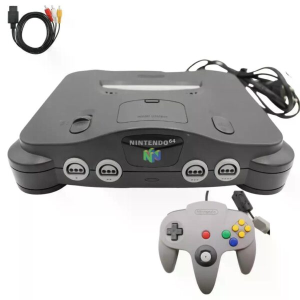 Nintendo 64 konzolszett - Charcoal Gray N64 (használt)