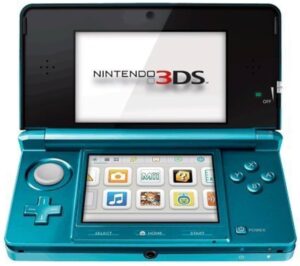 Nintendo 3DS Aqua Blue – Akvakék alapgép + Telepített játékok (használt)