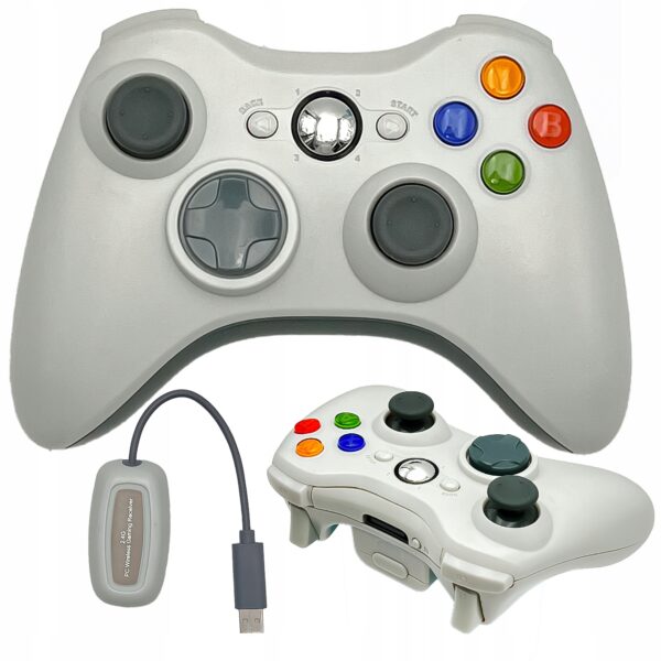 Vezerlo-XBOX-360-PAD-VEZETEK-NELKUeLI-FEHER-akkumulator Xbox 360 Vezeték Nélküli Kontroller - Fehér