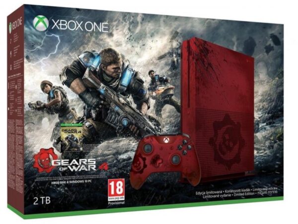 402196368.microsoft-xbox-one-s-slim-2tb-gears-of-war-4-limited-edition Xbox One S 2TB Gears of War 4 Limited Edition konzol – eredeti limitált kontrollerrel (használt)