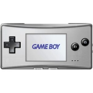 Nintendo Game Boy Micro Silver – Ezüst prémium kézi konzol + töltőkábel (használt)
