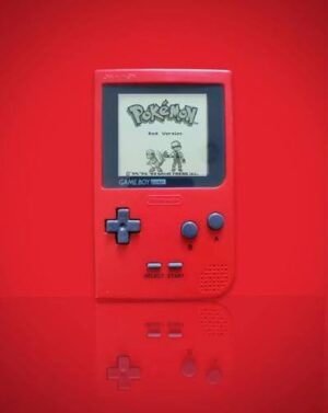 Nintendo Game Boy Pocket Red Backlight Mod – Piros retro konzol háttérvilágítással (használt)