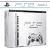 s-l1600 (3) Sony PlayStation 2 (PS2) Slim Konzol – Satin Silver Ezüst – dobozos (használt)
