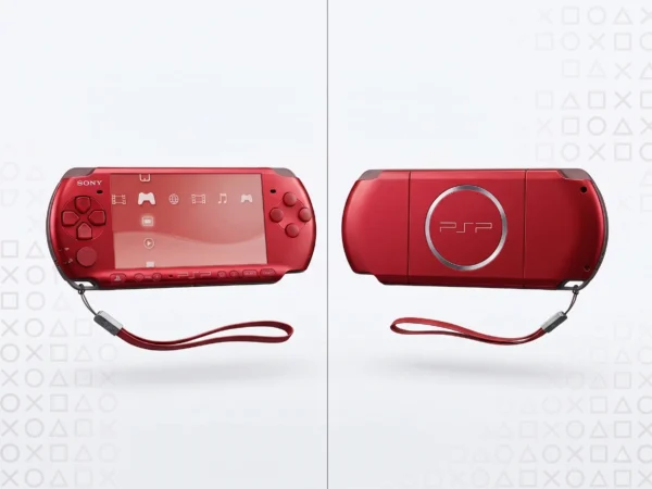 Sony PlayStation Portable (PSP) 3000 Radiant Red – vörös alapgép + 2GB kártya + Ajándék játékok (használt)