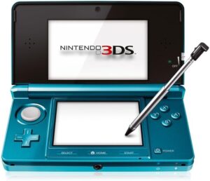 Nintendo 3DS Konzol – Aqua Blue 16GB memóriakártyával + ajándék játékokkal (használt)
