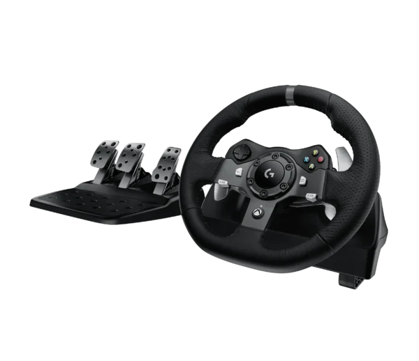 g920-xbox-3qtr-angle-gallery-1 Logitech G920 Driving Force kormány + pedál szett – Xbox Series X|S / Xbox One / PC (használt)