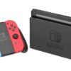 Nintendo-Switch-Console-Docked-wJoyConRB Nintendo Switch konzol csomag piros/kék – Ajándék játékkal (használt)
