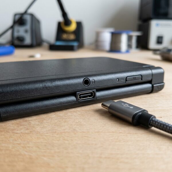 Nintendo_3DS_USB-C_port_modifica…_20260913155710 USB-C Töltőport módosítás / átalakítás – Nintendo 3DS, 3DS XL, New 3DS & 2DS konzolokhoz