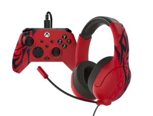 Turtle Beach Rematch Wired Controller & Airlite Wired Headset Bundle (Spirit Red) Xbox X - (Bontatlan)
