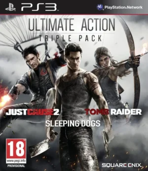 Ultimate Action Triple Pack (Just Cause 2, Sleeping Dogs & Tomb Raider) PS3 - (Bontatlan)