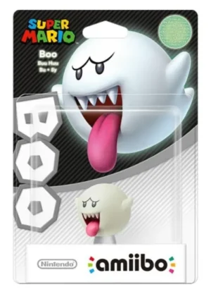 Nevtelen-terv-21 Nintendo Amiibo Character - Boo (Super Mario Collection) vílágító - (Bontatlan)